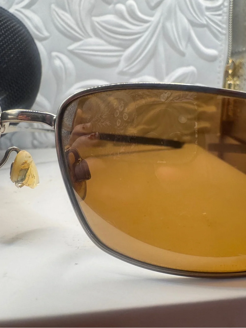 Oakley square wired polarized dark sunglasses